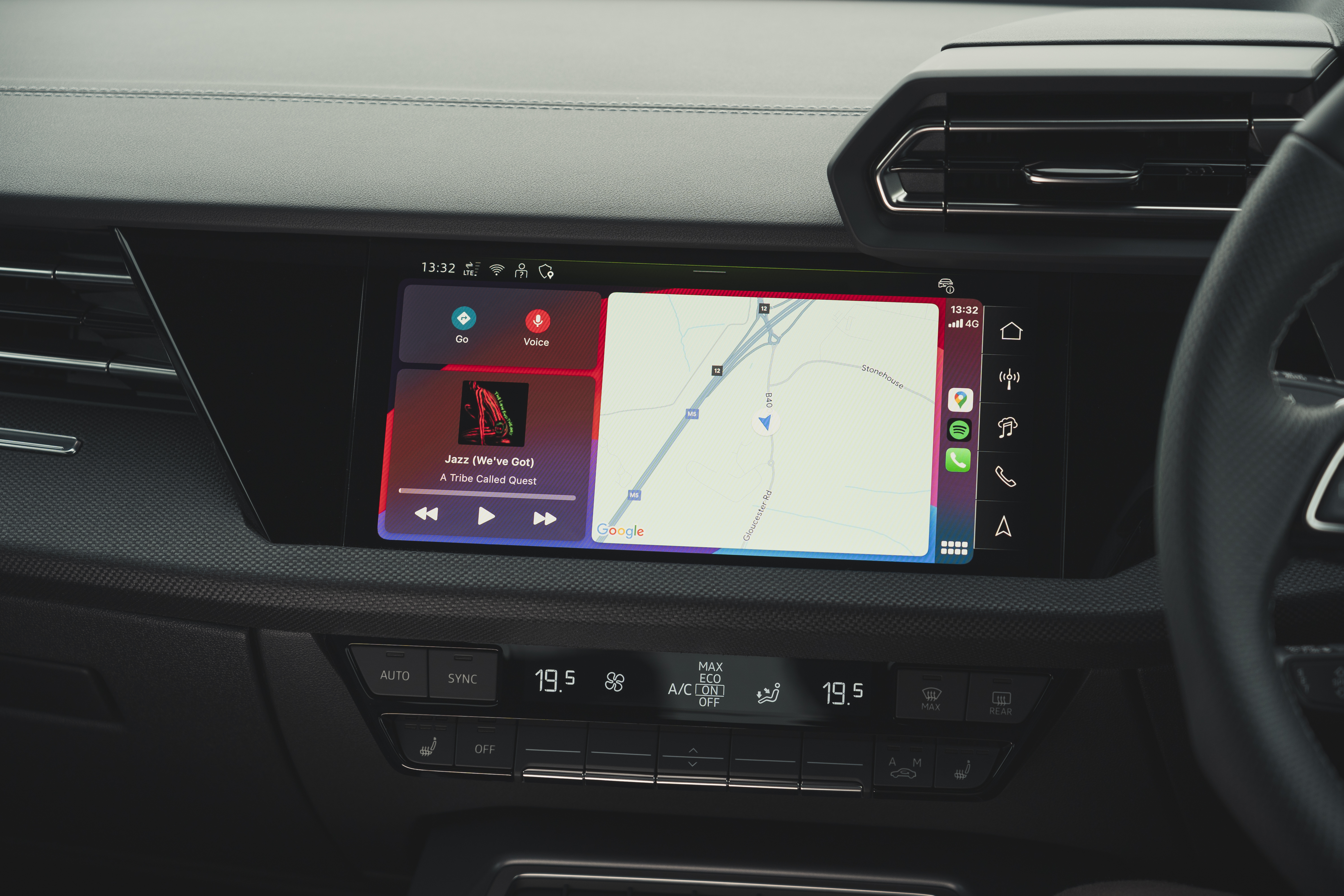 Interior dashboard of Audi A3 Sportback TFSI e