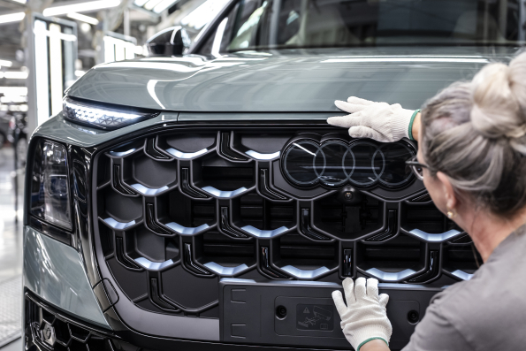 Audi Q9 in factory under review