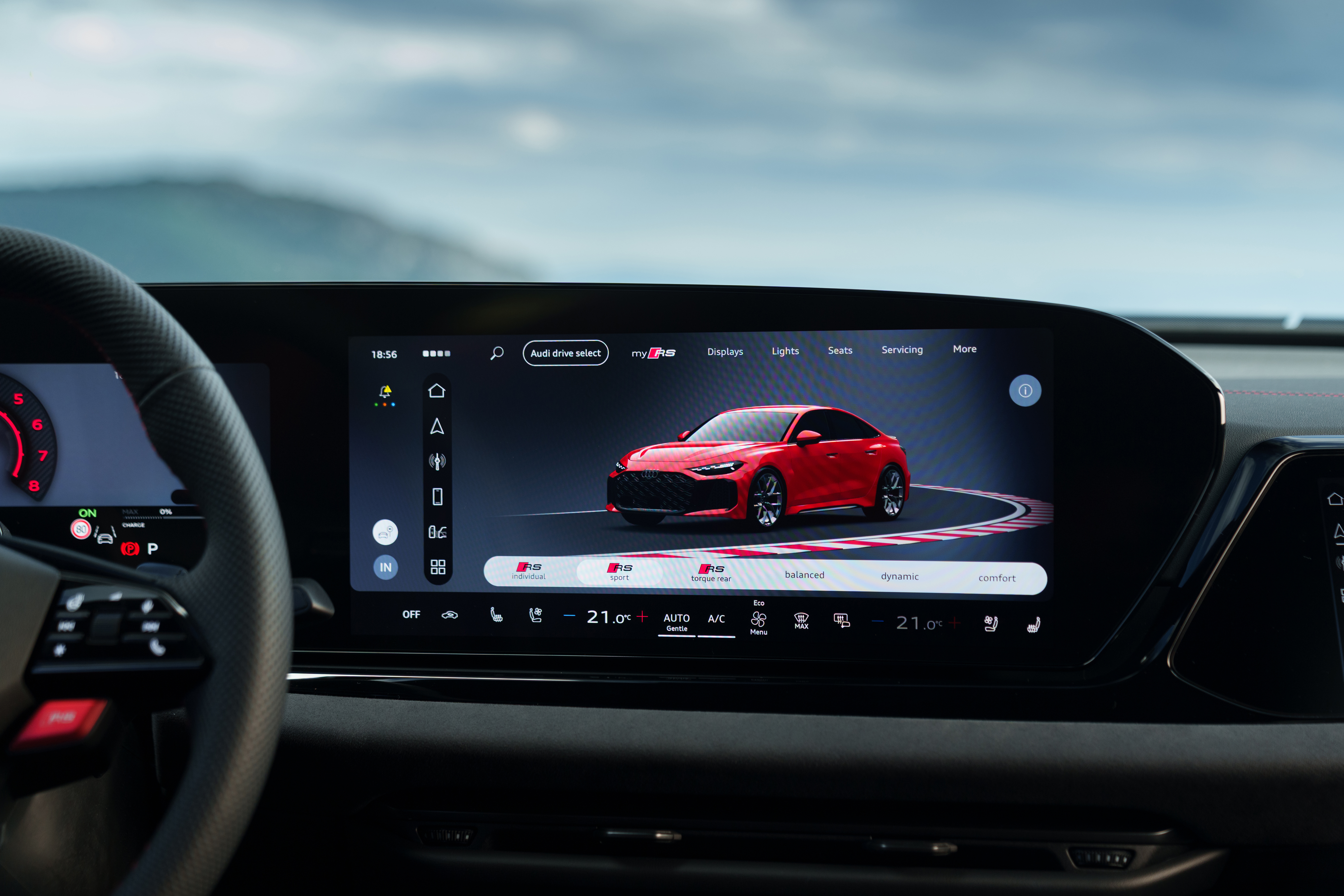 Audi RS 5 Saloon 2026 interior console