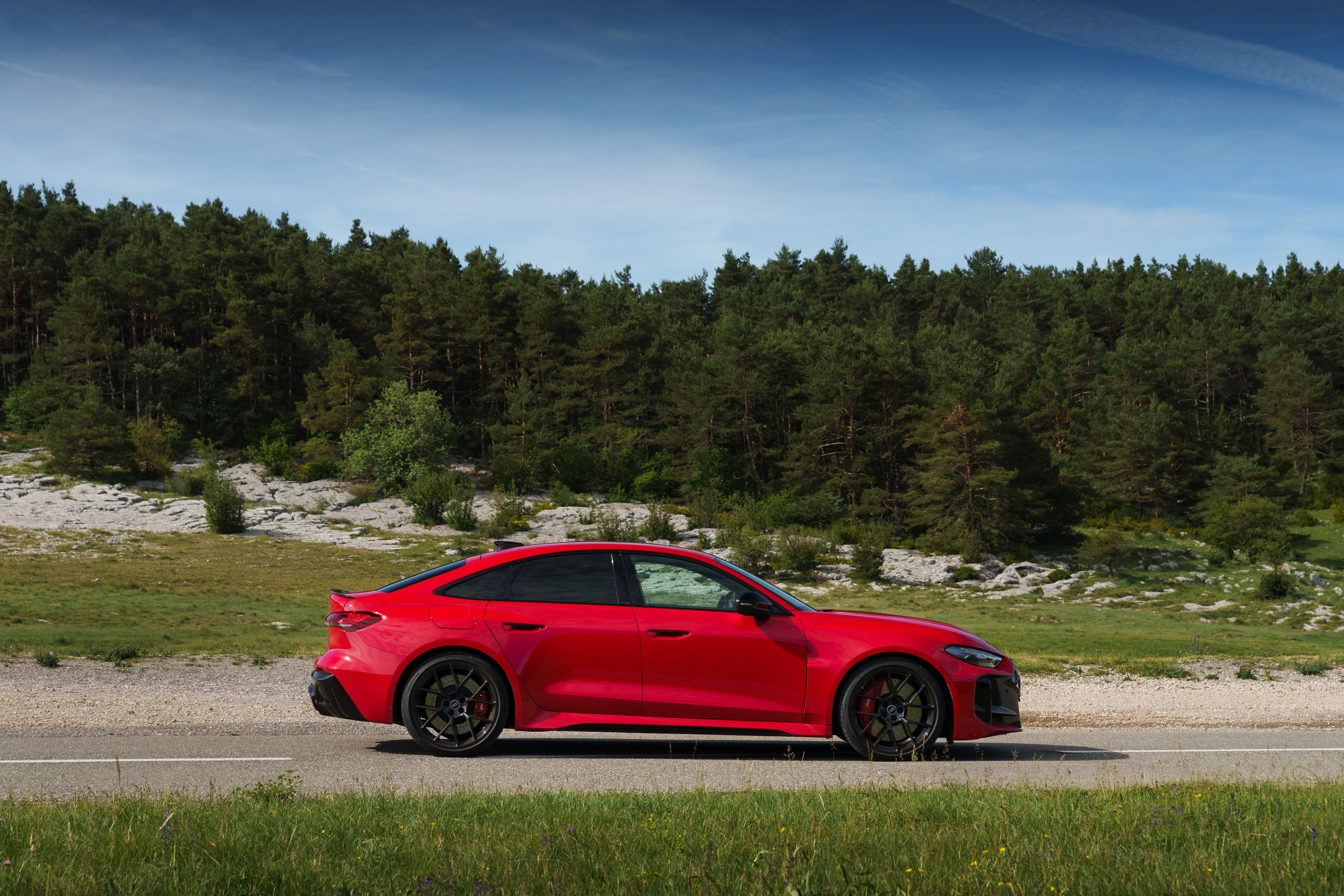 Audi RS 5 Saloon 2026 on B road